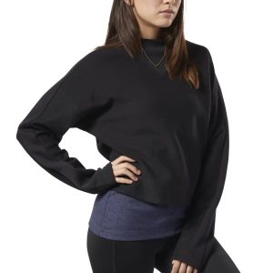 Reebok Training Essentials Sweatshirt Damen - Schwarz - DE 064-MUY